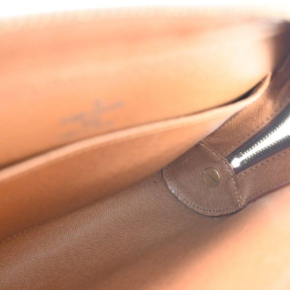 LOUIS VUITTON Orsay Clutch Hand Bag Monogram Leather Brown France - Picture 8 of 15